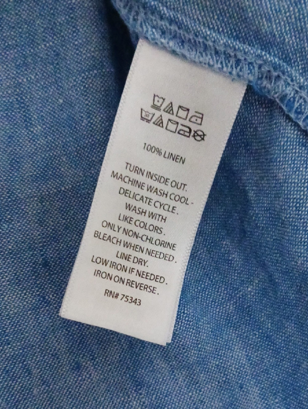 Jones & Co Linen Jacket Blue Size M - Picture 8 of 8